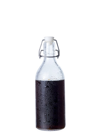 Soft drink bottle on a white background.の写真素材