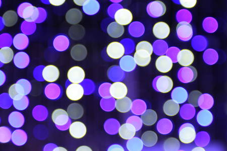 Bokeh blurred from light in shopping mallの写真素材