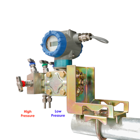 Installation of pressure transmitter,temp transmitterの写真素材