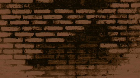 Small wall made of bricks.の写真素材