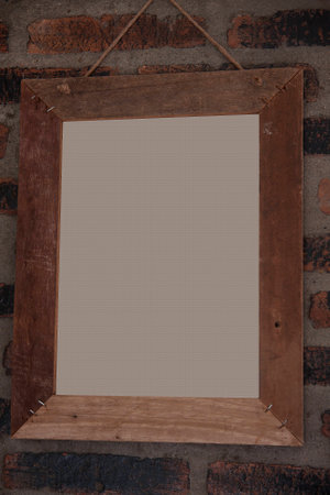 Small wall made of bricks.の写真素材