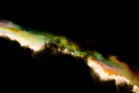 Wonders,sky, rainbow, red, blue, purple, yellow, blue, cloud, blackの写真素材