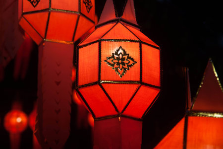 Buddhist activities in the Mae Sariang District, Mae Hong Son Province.Thailandの写真素材