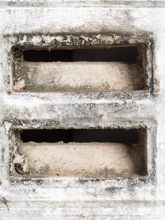 dirty concrete vent on the wallの写真素材