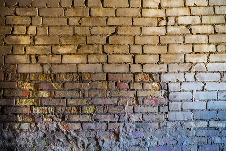 The old brick wall with rich texture