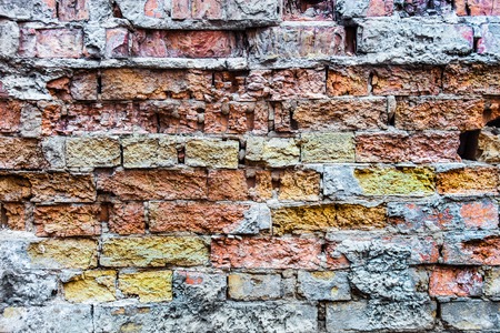 The old brick wall with rich texture.の写真素材