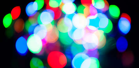 The blurred lights for abstract color background.