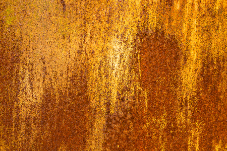 Rusty metal surface with rich and various textureの写真素材