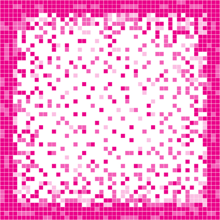 Pink abstract pixel background. Pixel art. Vector illustration.のイラスト素材