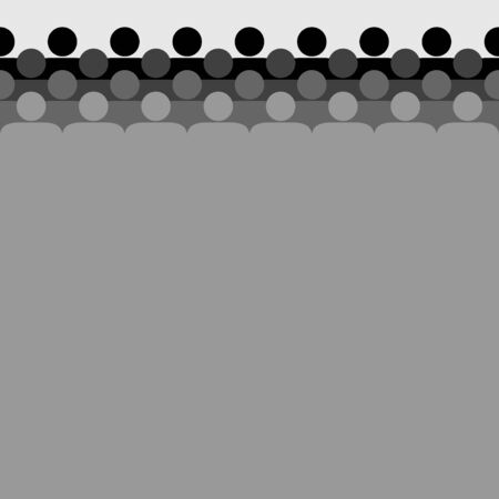 Crowd. People standing in a crowd. Human silhouettes. Black and white. Vector illustration.のイラスト素材