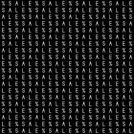 Sale background. Shopping. Seamless pattern. Black and white vector illustration.のイラスト素材