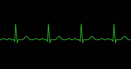 Ekg line. Heartbeat. Electrocardiography. Seamless line. Healthy heart. Medical design. Vector illustration.のイラスト素材