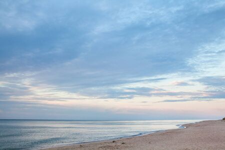 The coast of the Black Sea in Ukraine.の写真素材