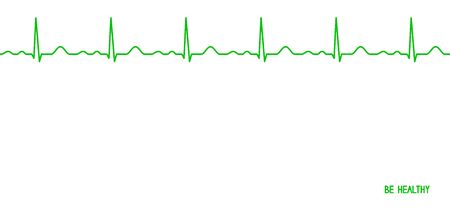 Ekg line. Heartbeat. Electrocardiography. Seamless line. Healthy heart. Medical design. Be healthy greeting card. Vector illustration.のイラスト素材