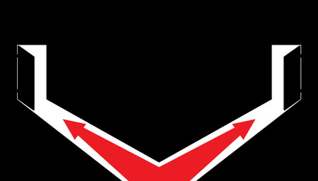 Arrows showing the direction. Make your choice. Choose the door. Choose the direction. Choose the way. Vector illustration.のイラスト素材