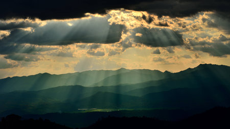 sunrise sceneの写真素材