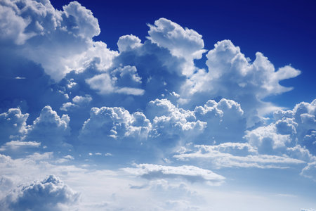 white bright cloud with blue sky viewの写真素材