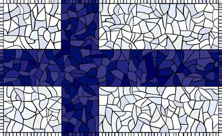 Finland National Flag のイラスト素材