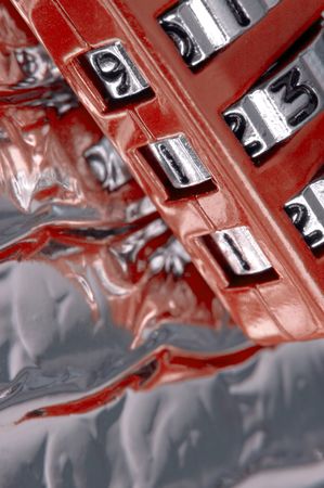 red security code lock with number 911 setの写真素材