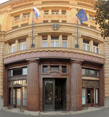 27 AUGUST 2008 - BRATISLAVA, SLOVAKIA - Ministry of Culture building (slovak: Ministerstvo kultury) in slovaks capital city Bratislava. Photo taken on 27. August 2008. のeditorial素材