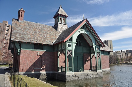 Charles A. Dana Discovery Center in Central Park, New York, USAのeditorial素材