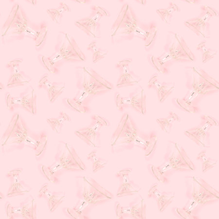 Seamless pattern made of crystal glasses.の写真素材