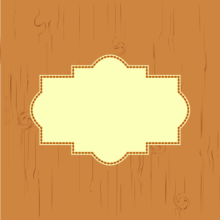 greeting card with a tree texture light brown in color, with space for text, stitched thread&#xD;&#xA;のイラスト素材