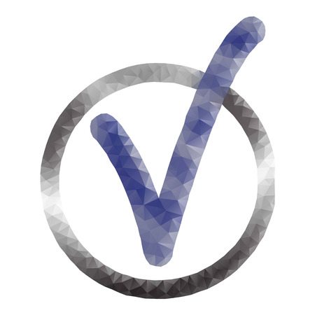 Check mark polygonのイラスト素材