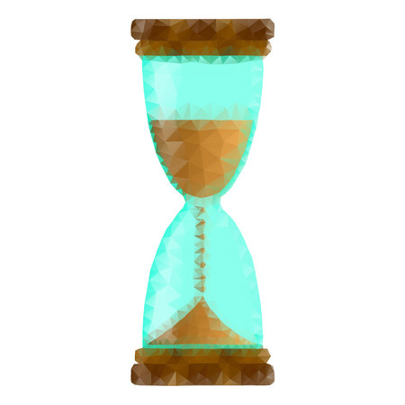 Hourglass polygonのイラスト素材