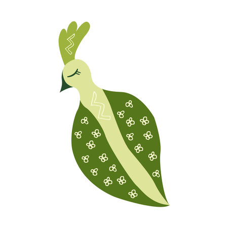 birds scandinavian color monのイラスト素材