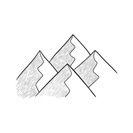 camping doodle set mon 2のイラスト素材