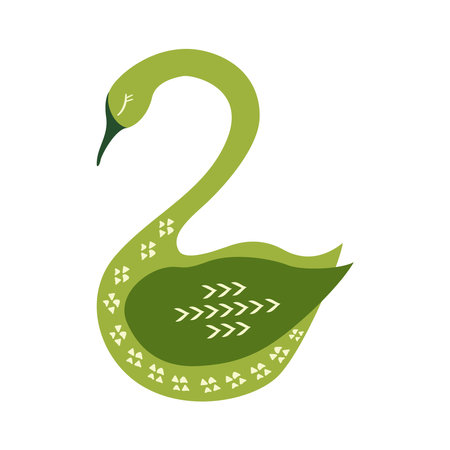 birds scandinavian color monのイラスト素材