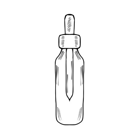 bottles, mortar, doodle set, medium dd wwのイラスト素材