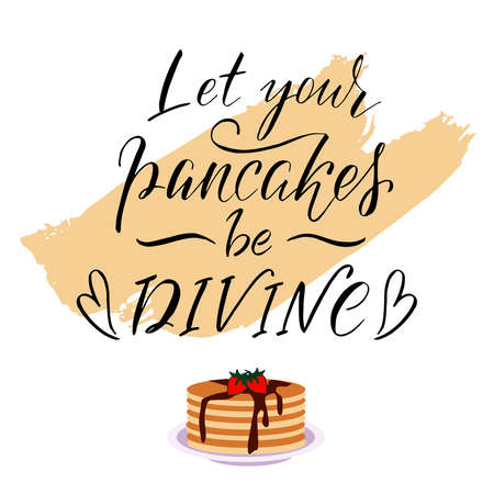 lettering typography poster for Shrove Tuesday greeting cardのイラスト素材