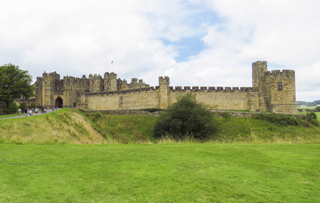 Alnwick Castle -  in the English county of Northumberland, UKのeditorial素材