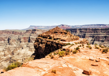 Grand Canyon West Rim Eagle Point view - Arizona, AZ, USAの写真素材