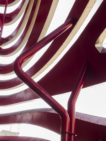 Petersen Automotive Museum facade on the August 12th, 2017 - Los Angeles, CA, USAのeditorial素材