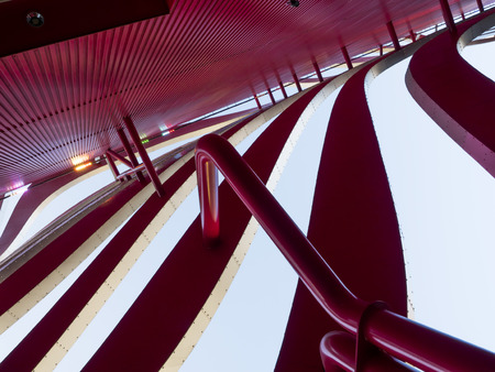 Petersen Automotive Museum facade on the August 12th, 2017 - Los Angeles, CA, USAのeditorial素材
