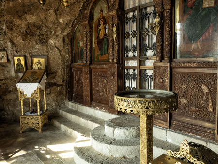 Small Church at Rethimno, Crete Island, Greeceのeditorial素材