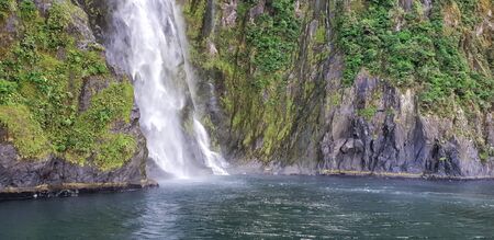 Milford Sound Fjordland, New Zealand, South Island, NZの写真素材