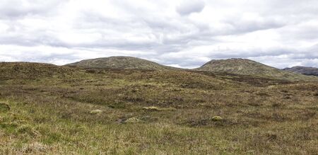 West Hiland Way Track, landscape between Bridge of Orchy and Kingshouse, long distance hike -...