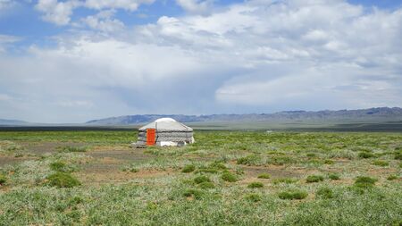 Mongolian Ger at the Gobi Desert, Mongolia