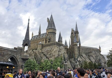 Osaka, Japan - November 18th, 2019: Universal Studios Theme Park: The  wizarding world of Harry Potterのeditorial素材
