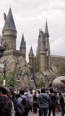 Osaka, Japan - November 18th, 2019: Universal Studios Theme Park: The  wizarding world of Harry Potterのeditorial素材