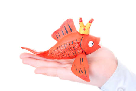 Goldfish in the palm of your hand