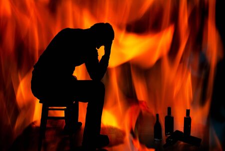 Depressiya Problemy alcoholの写真素材