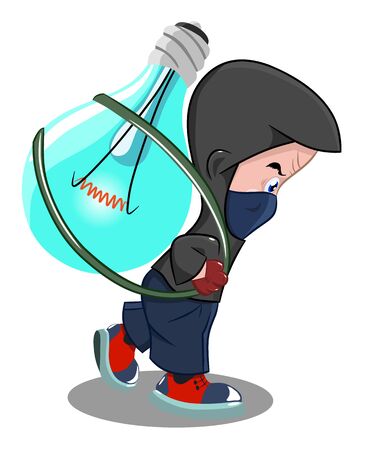 The concept of the intellectual property of theft, vector illustrationのイラスト素材