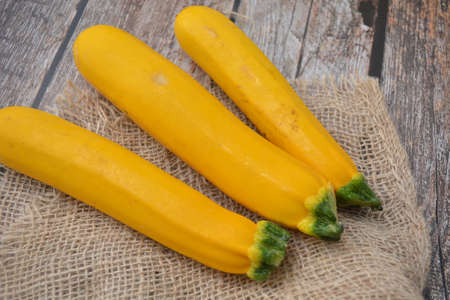 fresh yellow zucchini food vegetablesの写真素材