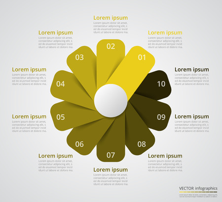 Step by step infographic template.のイラスト素材