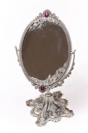 There is an exquisite European mirrorの写真素材